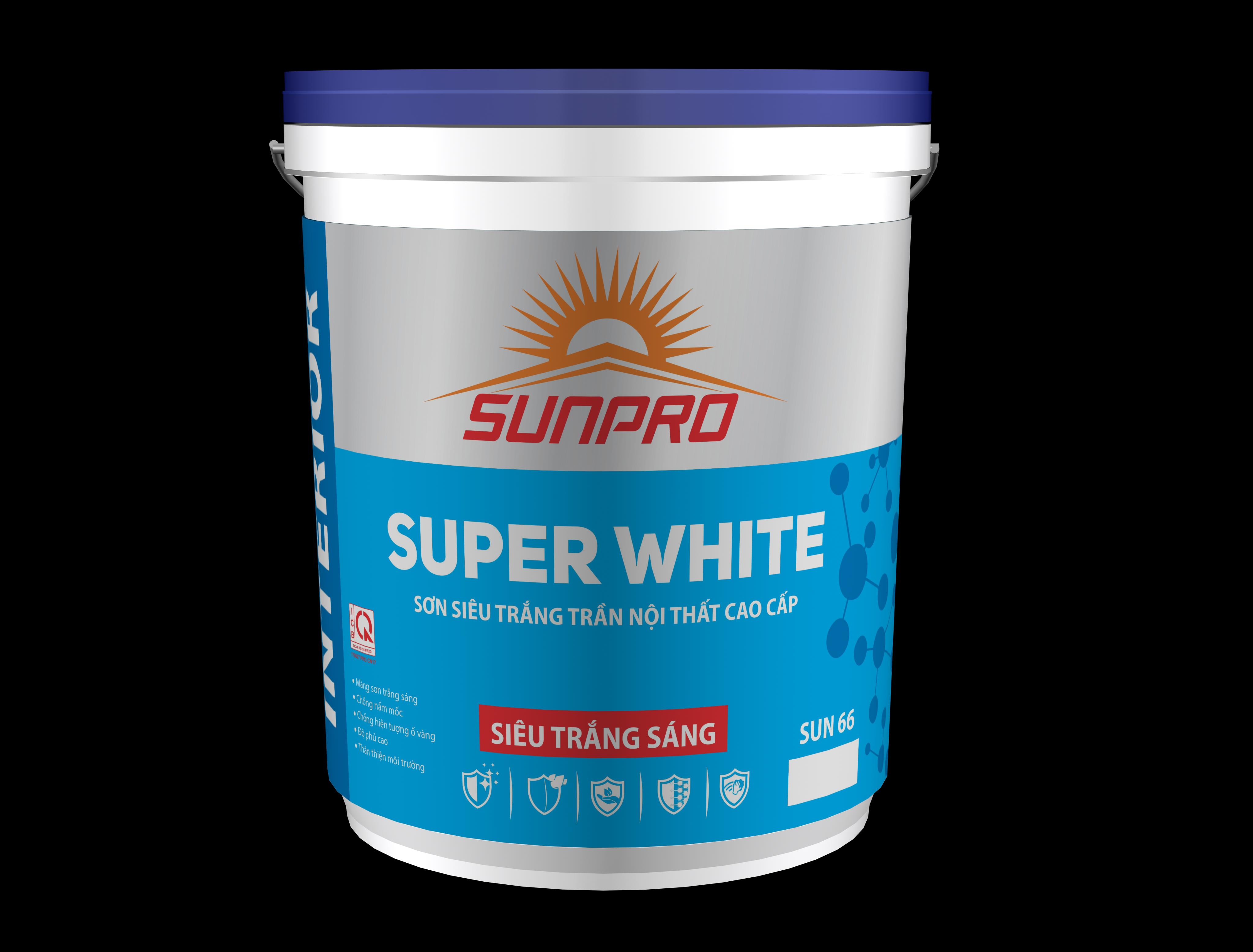 Sơn siêu trắng trần nội thất cao cấp SUPER WHITE