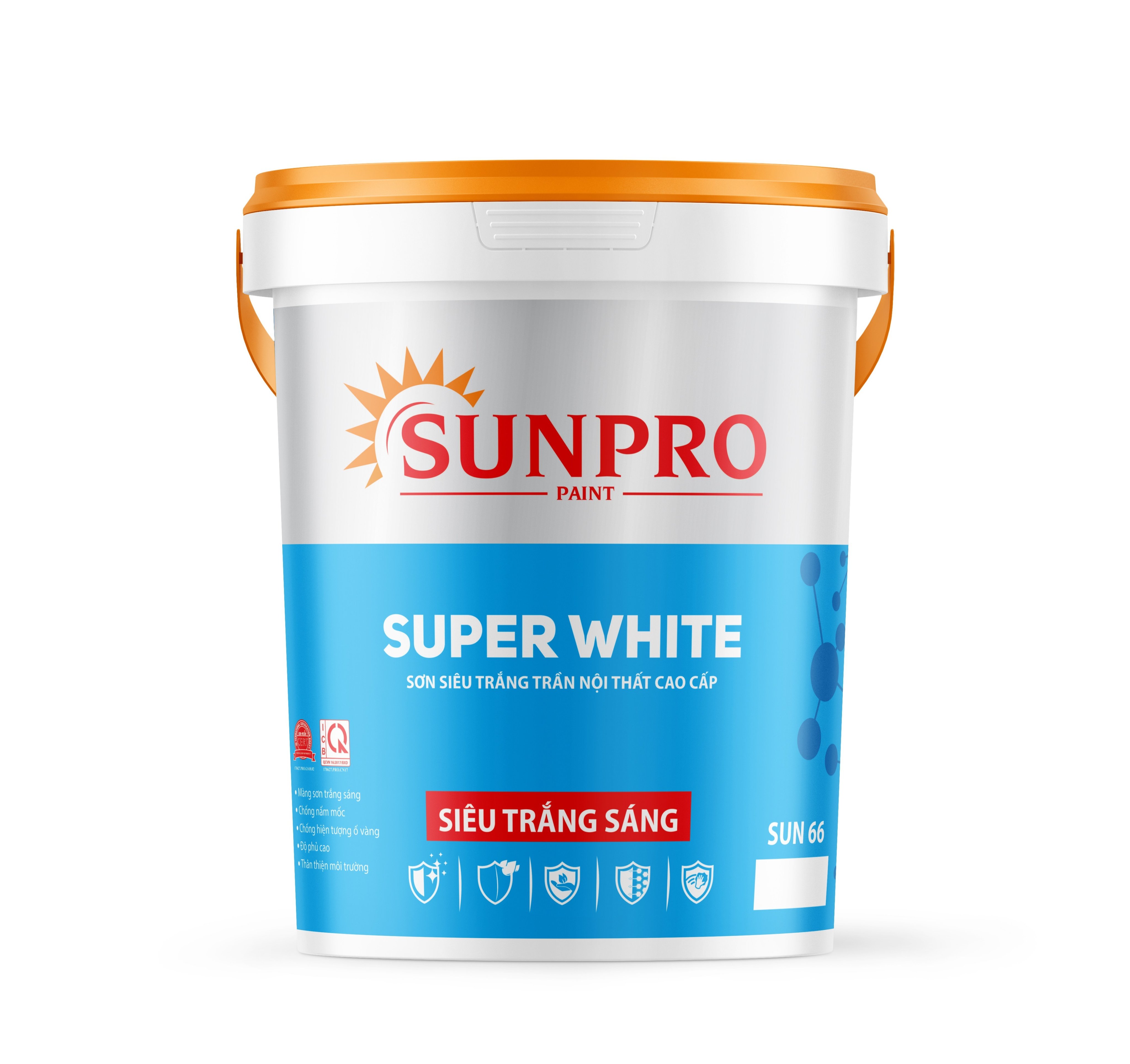 SUN66 - SUPER WITE Sơn siêu trắng trần nội thất cao cấp